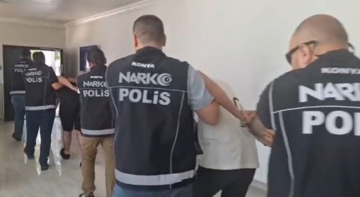 Konya’da 82 ayrı uyuşturucu operasyonu: 79 şüpheli tutuklandı