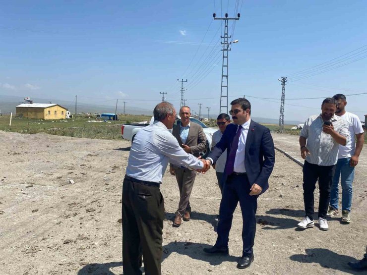 Kaymakam Akköz, KÖYDES çalışmalarını yerinde inceledi