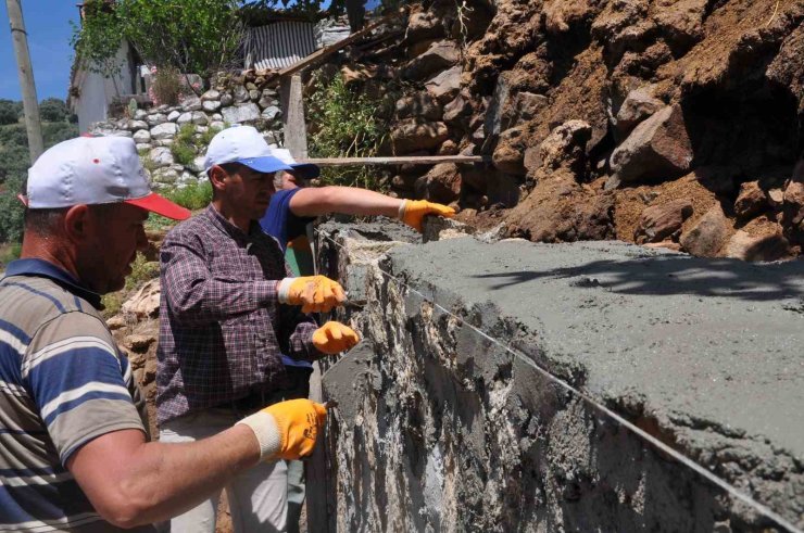 Bozdoğan Belediyesi, Kazandere’ye kalıcı çözüm sundu