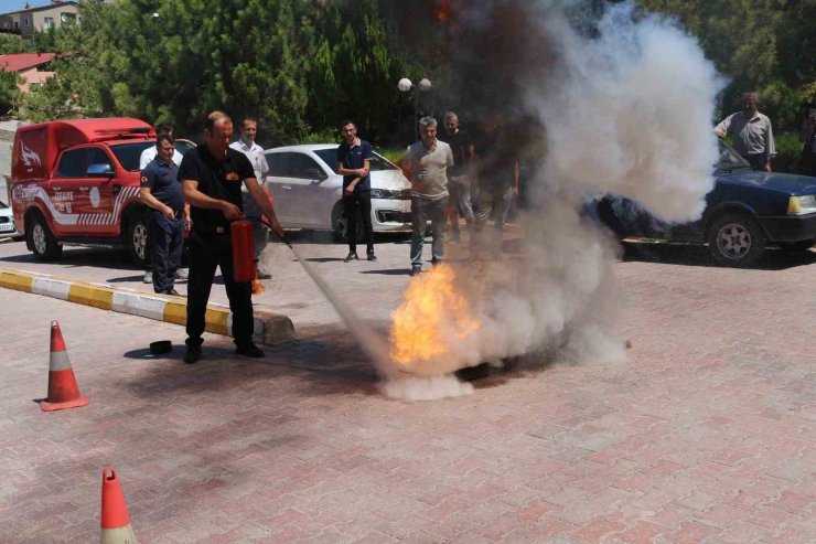 Darende’de afet farkındalık eğitimi ve yangın tatbikatı gerçekleştirildi