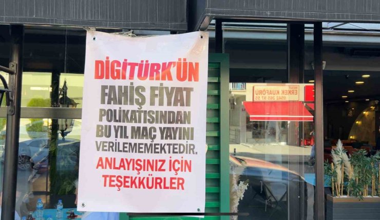Ankara’daki kıraathane ve restoranlar Digitürk üyelik fiyatlarını protesto etti