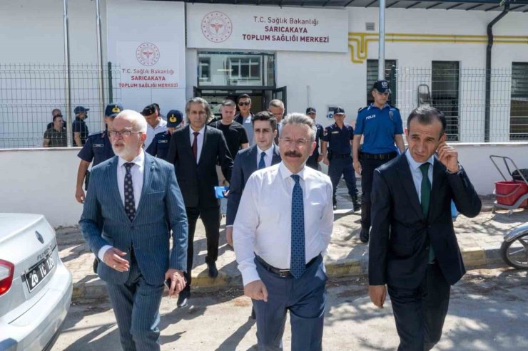 Vali Aksoy, Sarıcakaya’da sağlık tesislerini ziyaret etti
