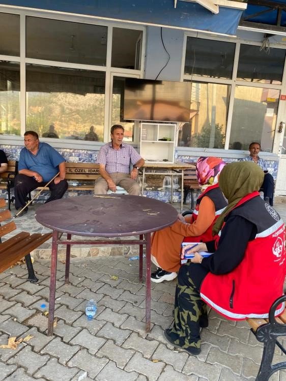 Geçitli Köyü’nde psikososyal destek ekibi sahada