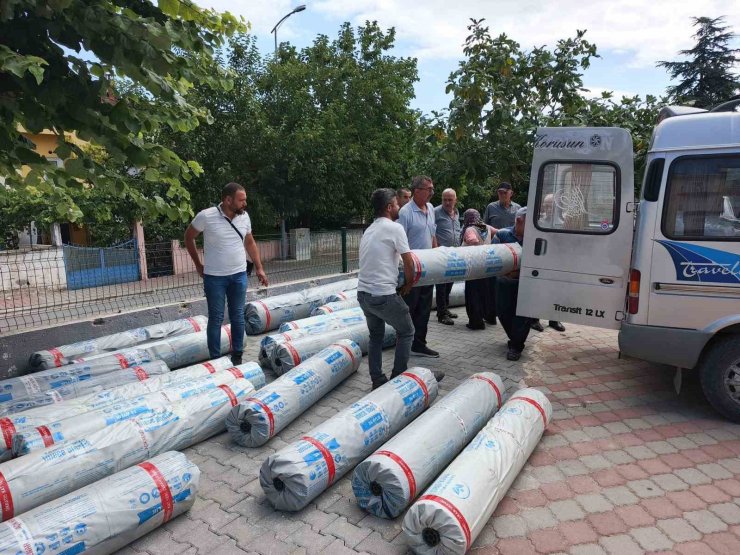 Çiftçilere sera naylonu desteği