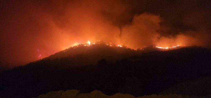 Hassa’da çıkan yangında iki mahallede toplam 540 kişi tahliye edildi