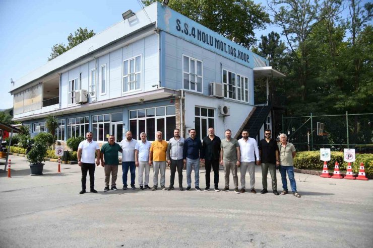 Başkan Özlü, şoförlerin sıkıntılarını yerinde dinledi