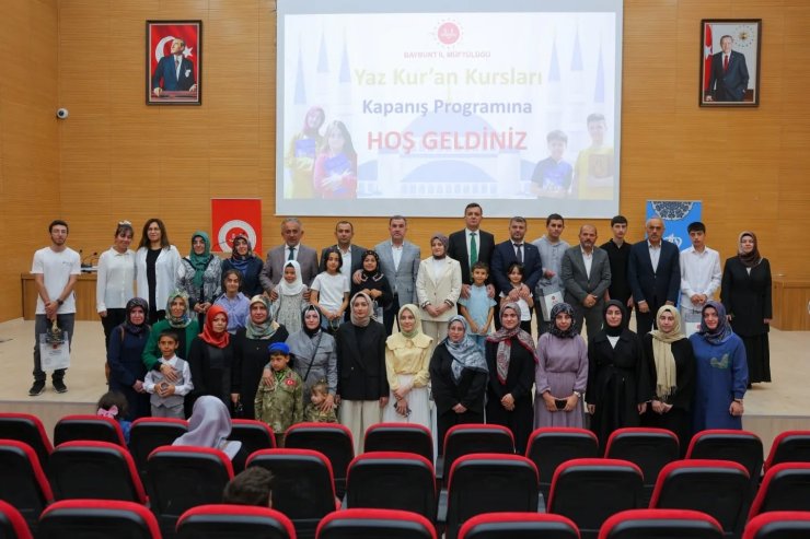 Bayburt’ta Yaz Kur’an Kursları kapanış programı düzenlendi
