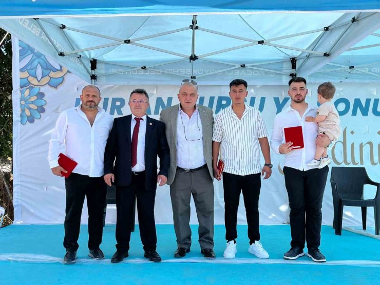 Kur’an kursunu bitiren öğrencilere bisiklet sürprizi