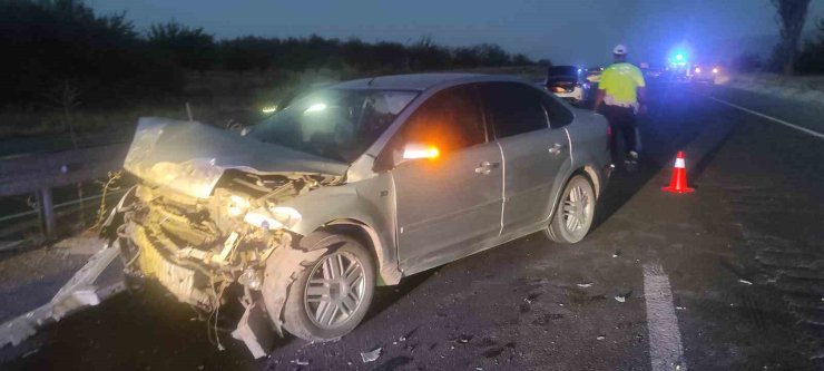 Malatya’da iki otomobil çarpıştı: 1 yaralı