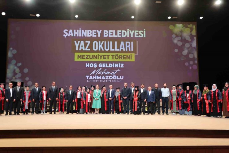 Şahinbey Belediyesi yaz okulu mezuniyet töreni düzenlendi