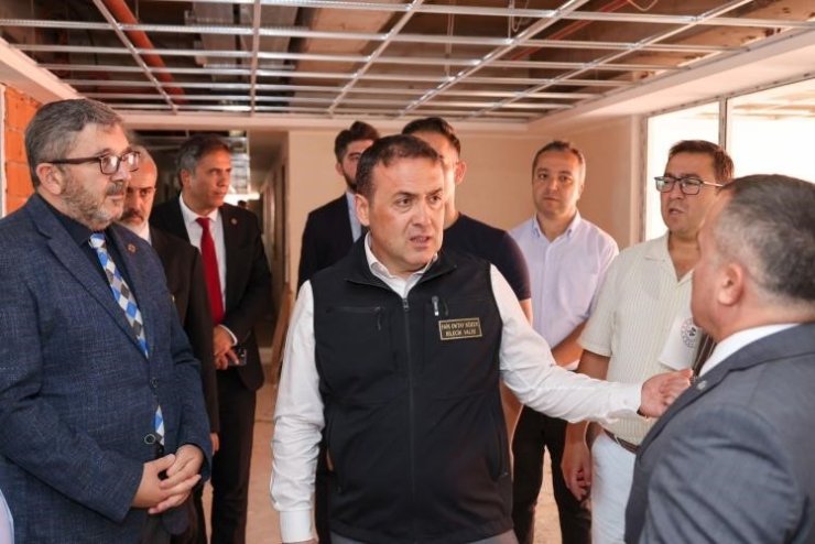 Bilecik’te KYK yurt inşaatında inceleme