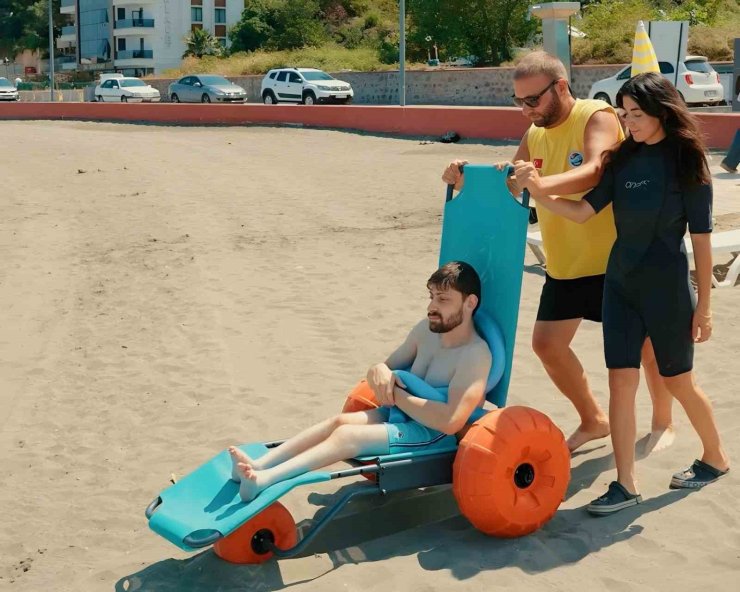 Trabzon’da engelsiz plaj hizmeti beğeni topluyor