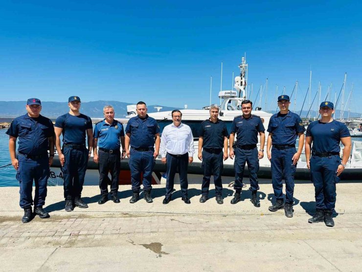 Kaymakam Cumali Atilla’dan Sahil Güvenlik Bot Komutanlığına ziyaret