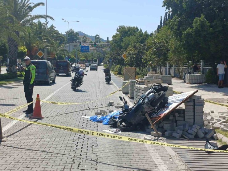 Marmaris’te Motosiklet can aldı