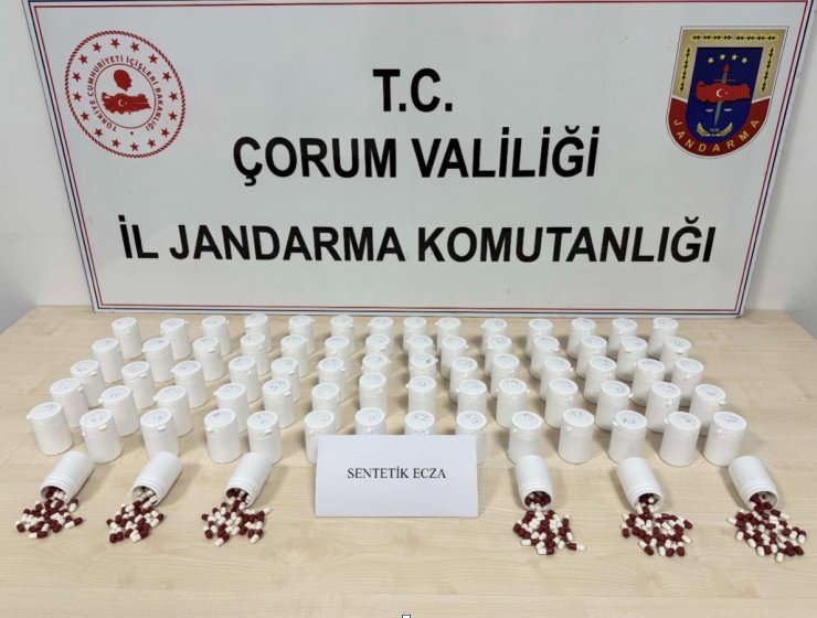Çorum’da jandarmadan uyuşturucu operasyonu: 2 tutuklama