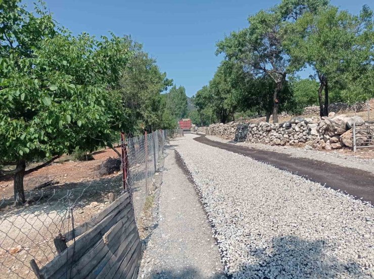 Çameli Belediyesi kendi imkanlarıyla altyapı çalışmalarını devam ediyor