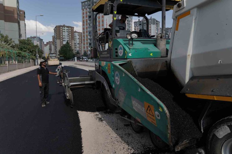 Melikgazi Belediyesi’nden İldem Bölgesi’nde kapsamlı asfalt çalışması