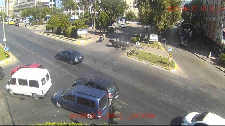 Aydın’daki kazanın görüntüleri kameraya yansıdı