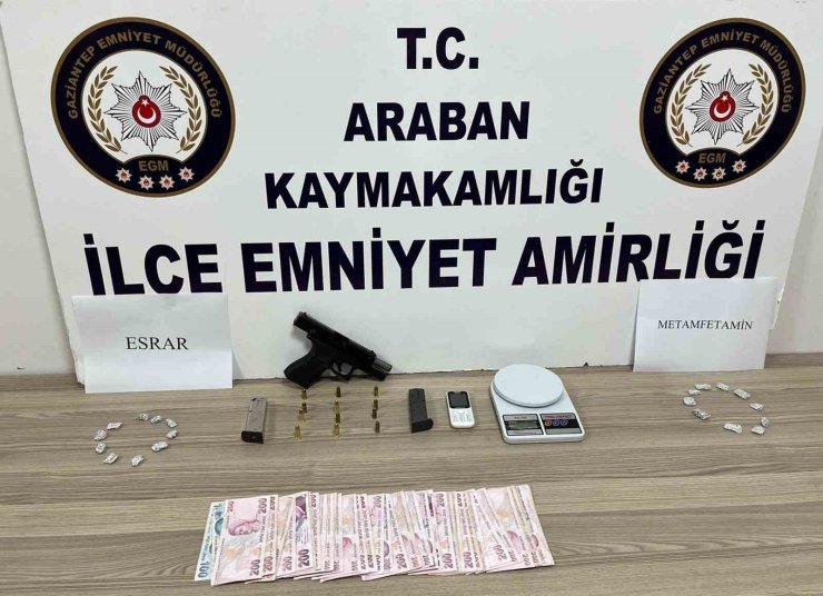 Araban’da uyuşturucu operasyonu: 1 gözaltı