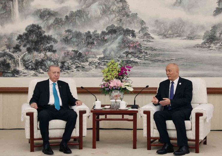 Cumhurbaşkanı Erdoğan, Çin Komünist Partisi Siyasi Büro Sekreteri Say Çi ile görüştü