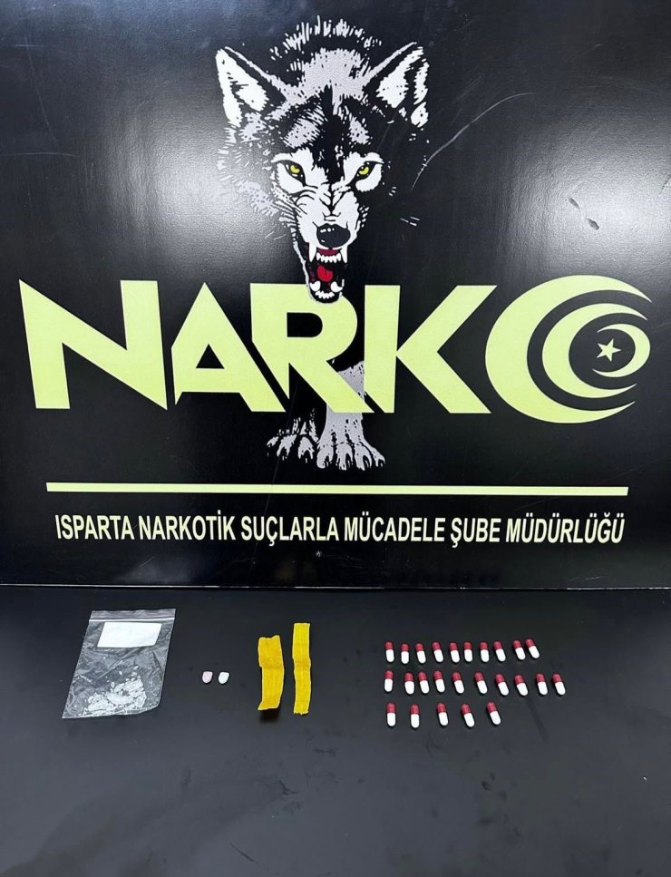 Isparta’da uyuşturucu madde ele geçirildi