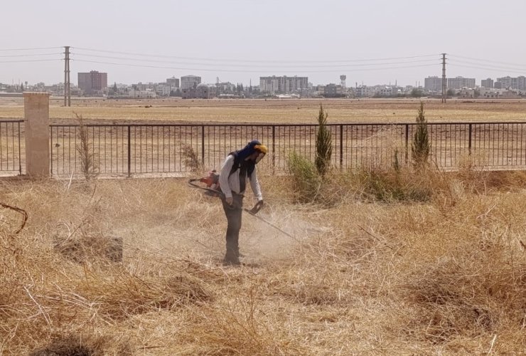 Kızıltepe Millet Bahçesinde bakım ve yenileme çalışmaları sürüyor
