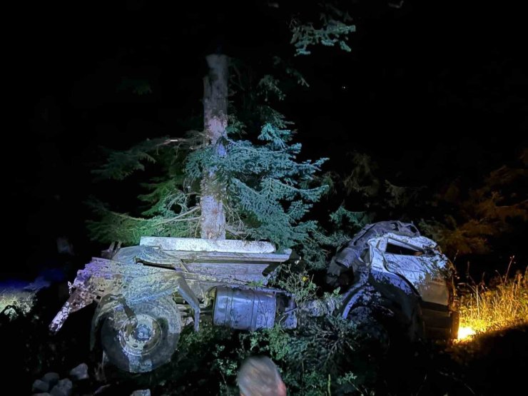 Artvin’de kamyon uçuruma yuvarlandı, karı koca hayatını kaybetti