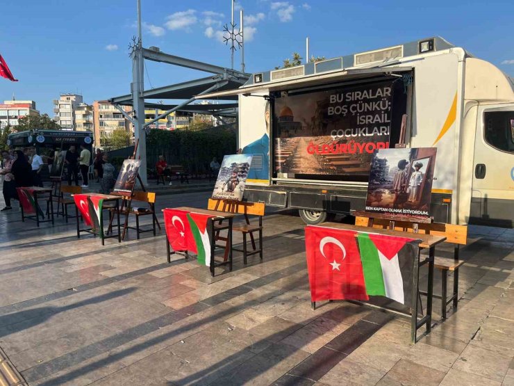 Gazze’deki çocuklar için "Boş Sıralar" etkinliği