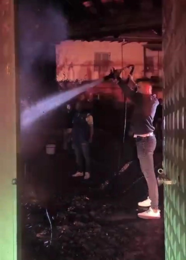 Çankırı’da korkutan ev yangını