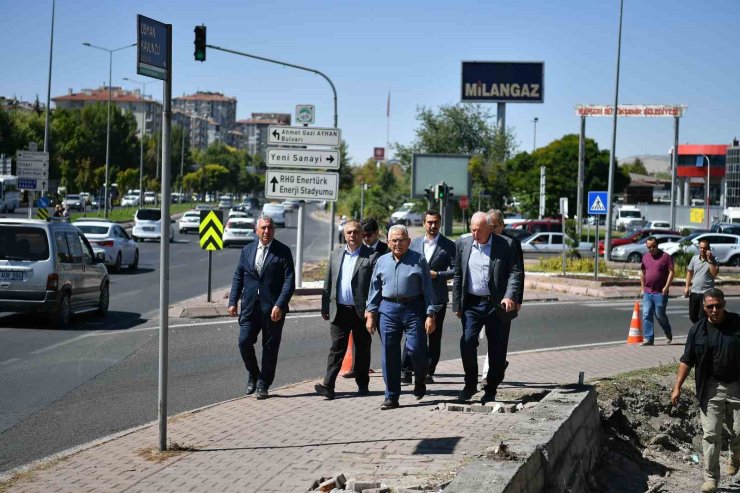 Başkan Büyükkılıç, DSİ Katlı Kavşağı proje çalışmalarını inceledi