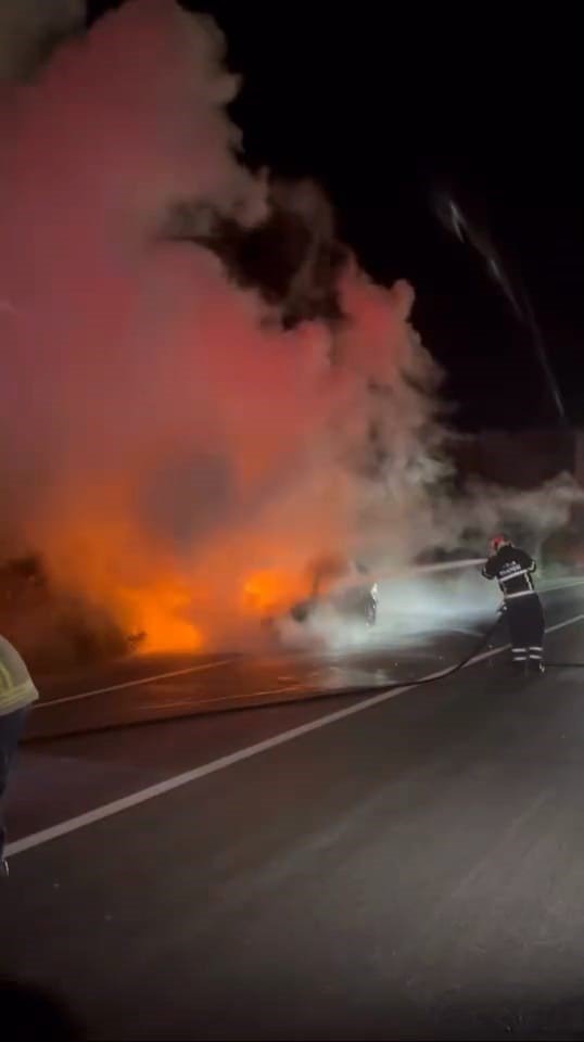 Otomobil küle döndü