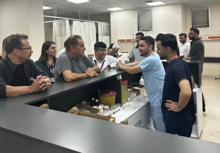 Şırnak İl Sağlık Müdürü Sili, Cizre Devlet Hastanesinde incelemelerde bulundu