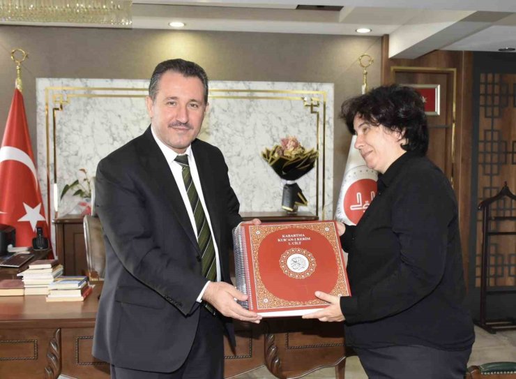 Bilecik’te Altı Nokta Körler Derneği’nden müftülüğe anlamlı görüşme