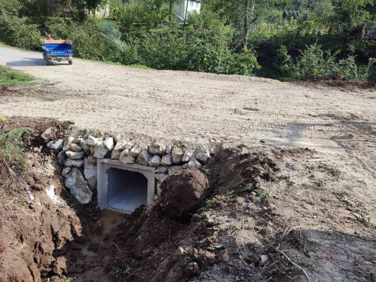 Taşkın riskine karşı kutu menfez çalışması