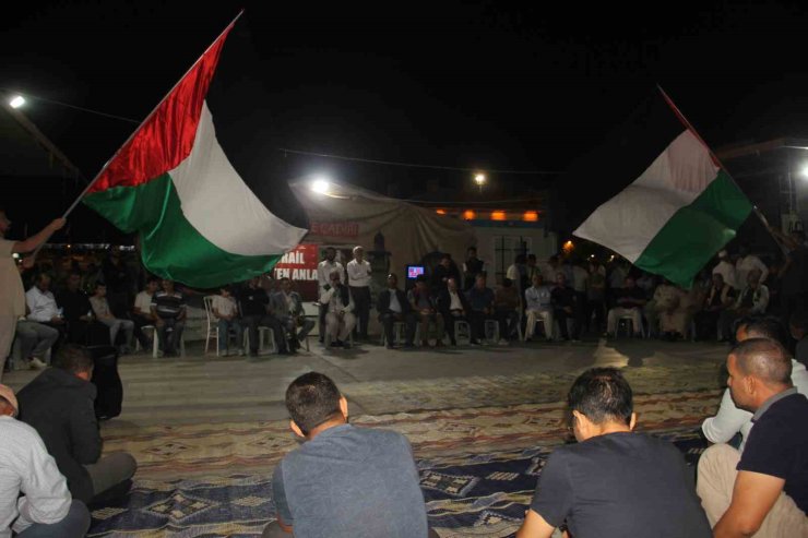 Şanlıurfa’da Sumud Filosu’na destek nöbeti