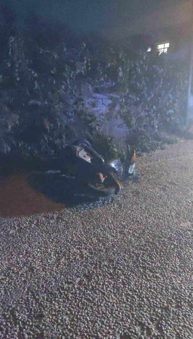 Manavgat’ta devrilen motosikletin 11 yaşındaki sürücüsü yaralandı