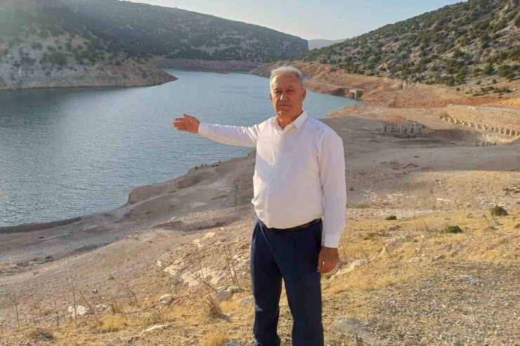 Araban Ardıl Barajı’nda su seviyesi düştü