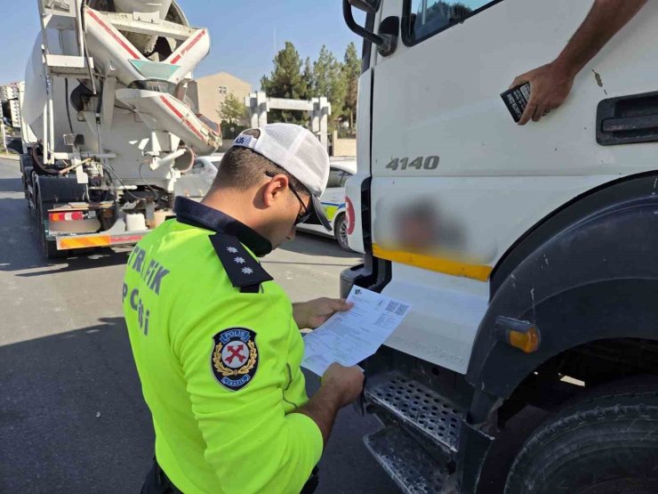 Malatya’da hafriyat kamyonlarına sıkı denetim