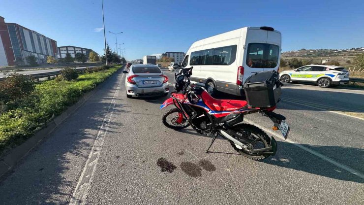 Samsun’da motosiklet ile otomobil çarpıştı: 1 yaralı