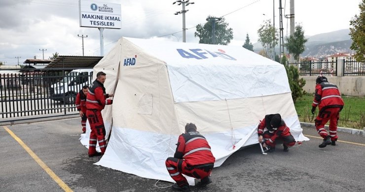 Kütahya’da 181 kilometrekarelik alanda deprem tatbikatı