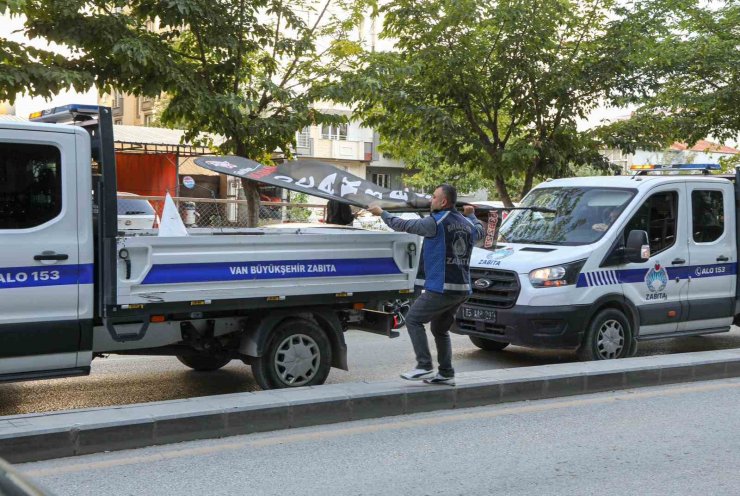 Van’da kaldırım işgaline yönelik denetimler sürüyor