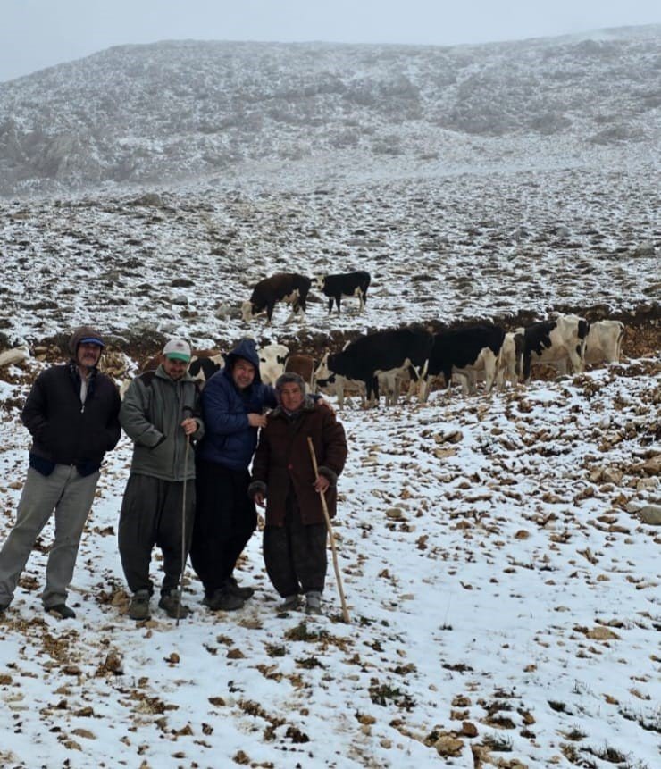 Aniden kar bastırınca yaylada mahsur kalan kadın kurtarıldı