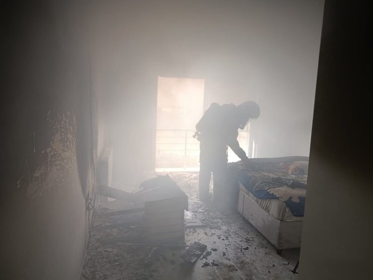 Arsuz’da ev yangını