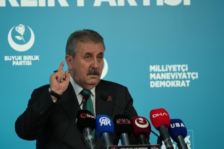 BBP Genel Başkanı Destici: "Gazze’deki soykırımın sorumluları mutlaka yargılanmalı"
