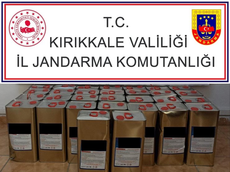 Kırıkkale’de kargo şubesinde 170 litre kaçak alkol ele geçirildi