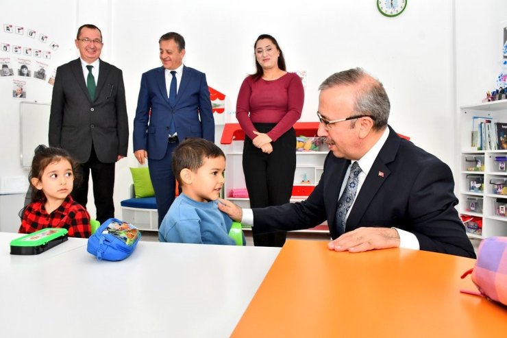 İl Müdürü Aydın, Kutipoğlu Anaokulu’nu ziyaret etti