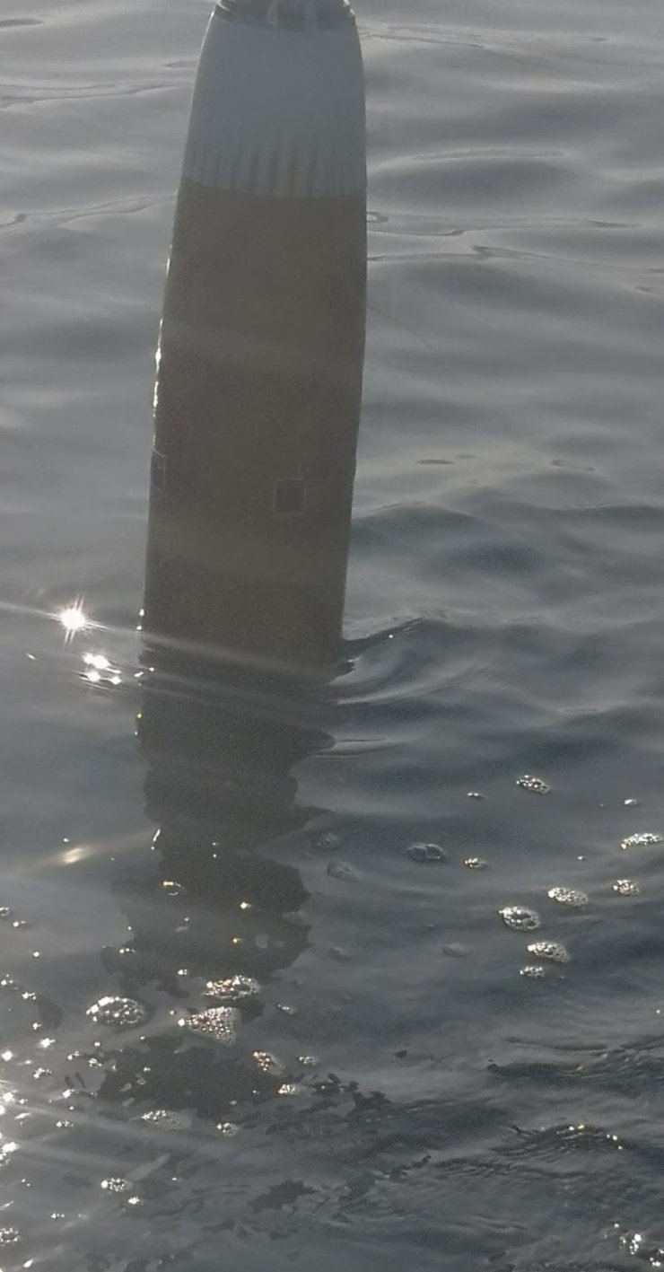 Akçakoca açıklarında balıkçılar füze motoru buldu