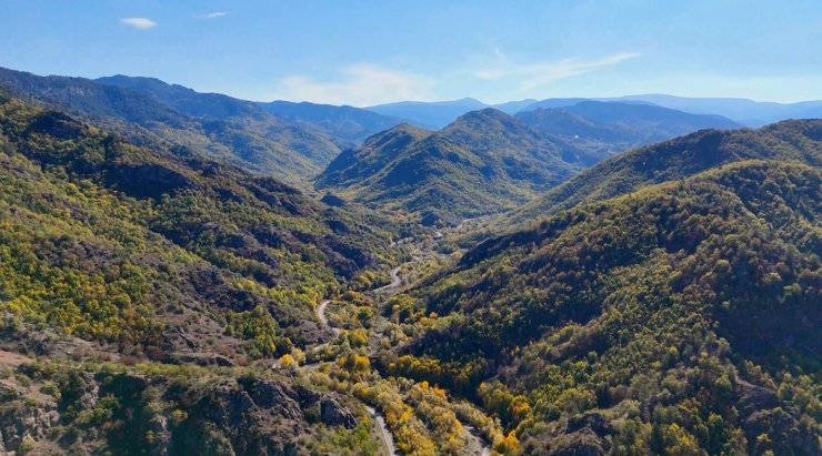 Kastamonu’da mest eden sonbahar manzaraları