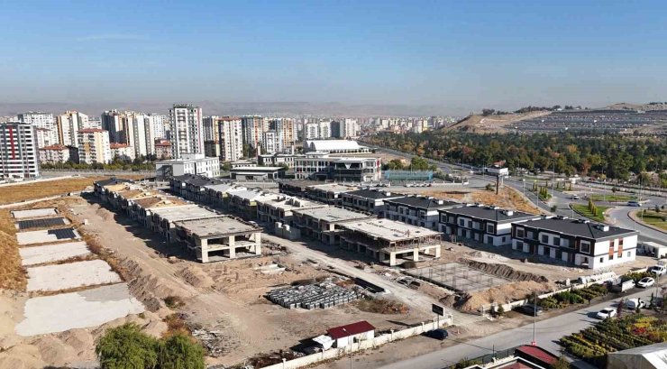 Melikgazi’nin şehircilikte yeni vizyonu yatay mimari projesi hızla tamamlanıyor