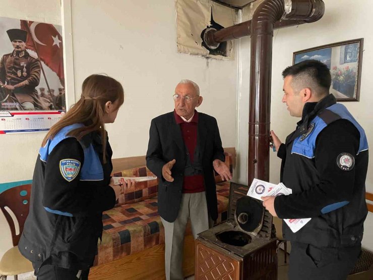 Karabük Emniyeti’nden soba ve şofben zehirlenmelerine karşı bilinçlendirme çalışması